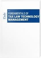 bokomslag Fundamentals of Tax Law Technology Management