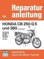 bokomslag Honda CB 250 G5 und 360 (2 Zylinder) Baujahr 1974-1976