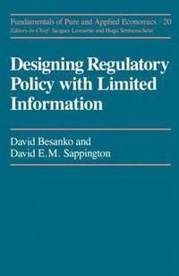 bokomslag Designing Regulatory Policy