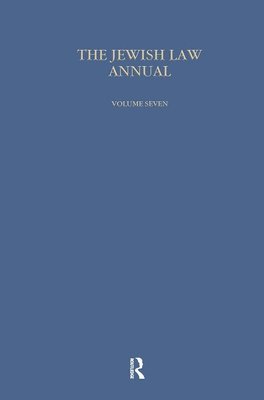 Jewish Law Annual (Vol 7) 1