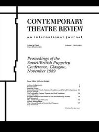 bokomslag Proceedings of the Soviet/British Puppetry Conference