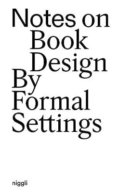 bokomslag Notes on Book Design