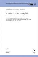 bokomslag Notariat und Nachhaltigkeit