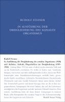 bokomslag In Ausführung der Dreigliederung des sozialen Organismus (1920) und Aufsätze, Aufrufe, Flugschriften zur Dreigliederung (1919-1922