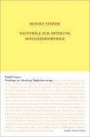 bokomslag Nachträge zur Abteilung Mitgliedervorträge