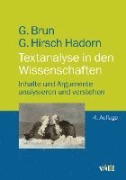 Georg Brun, Gertrude Hirsch Hadorn - Textanalyse in den Wissenschaften, Häftad
