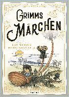 Jacob Grimm, Wilhelm Grimm - Grimms Märchen - vollständige und illustrierte Schmuckausgabe mit Goldprägung, Inbunden