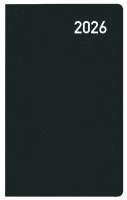 bokomslag Taschenkalender Saturn Leporello Karton schwarz 2026