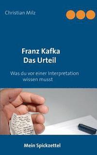 bokomslag Mein Spickzettel Franz Kafka Das Urteil