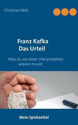 bokomslag Mein Spickzettel Franz Kafka Das Urteil