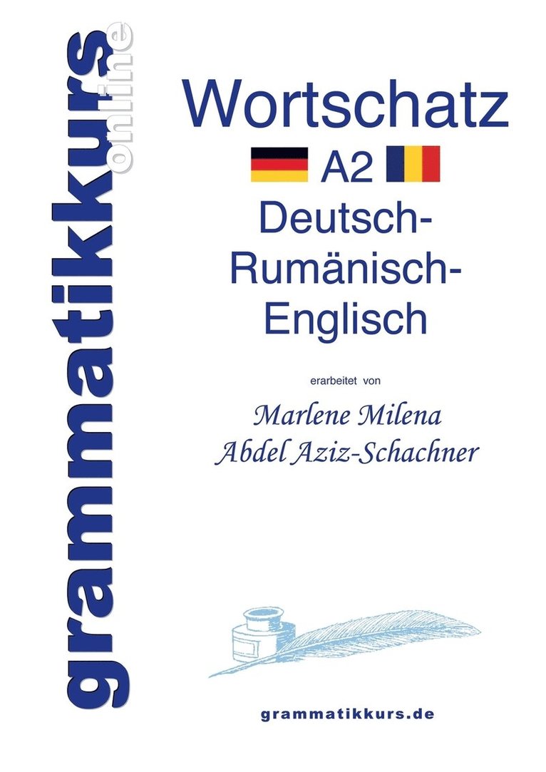 Marlene Milena Abdel Aziz-Schachner - Wörterbuch Deutsch - Rumänisch - Englisch Niveau A2, Häftad