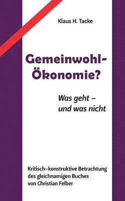 bokomslag Gemeinwohl-OEkonomie?