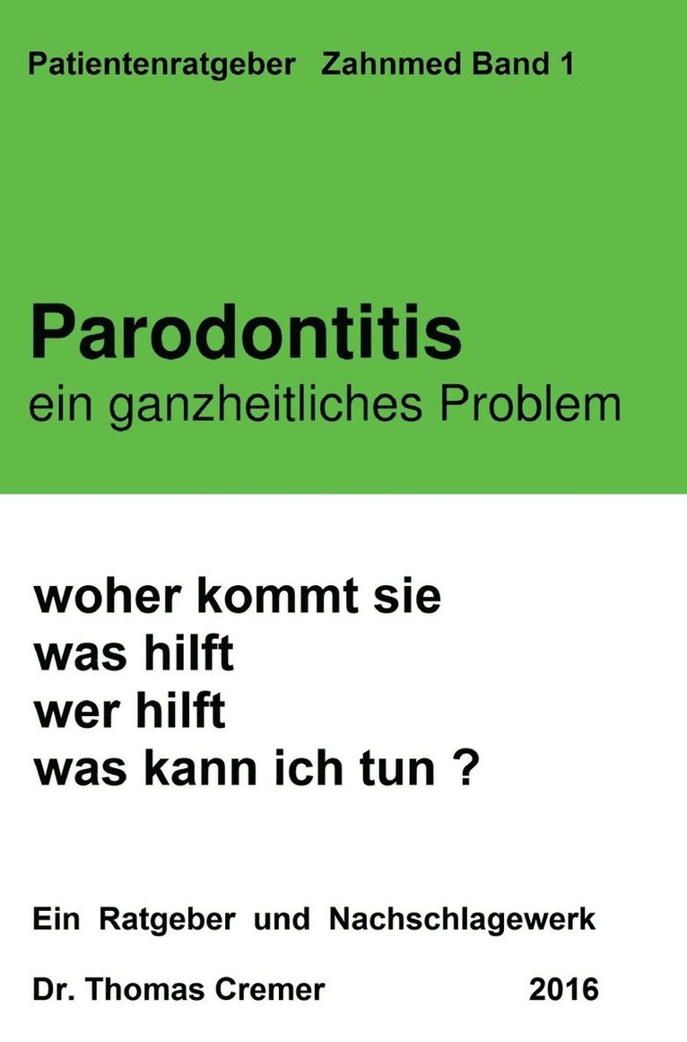 Parodontitis ein ganzheitliches Problem 1