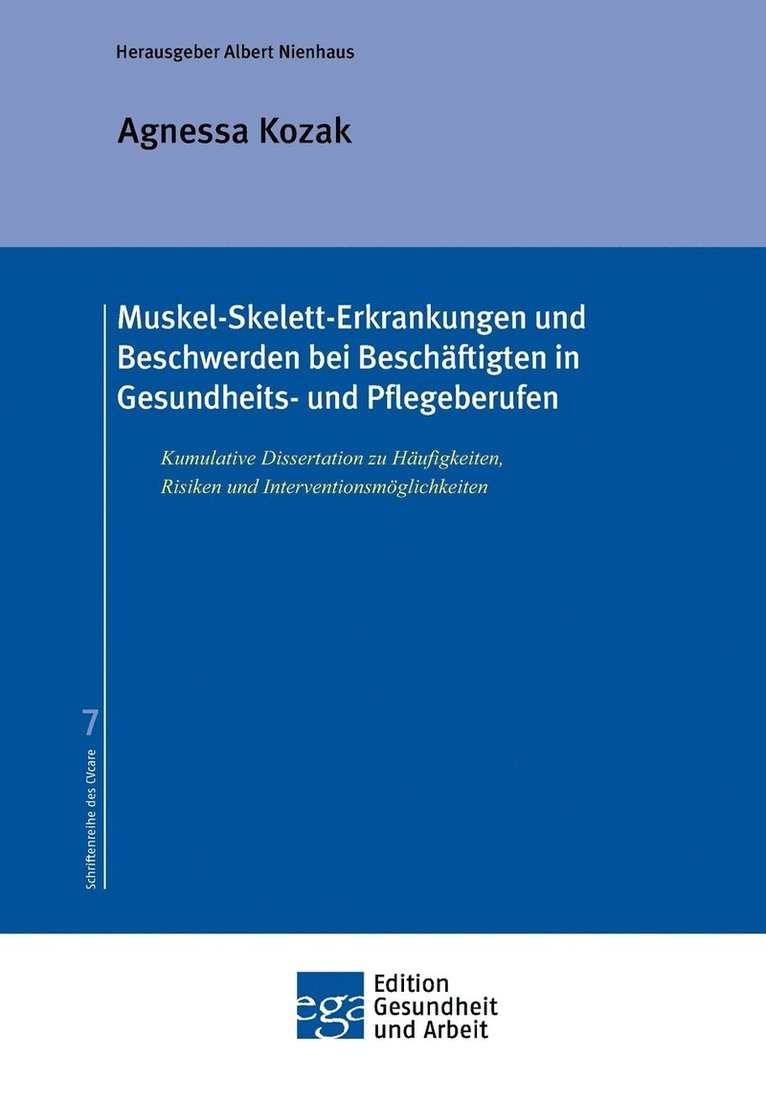 Muskel-Skelett-Erkrankungen und Beschwerden bei Beschaftigten in Gesundheits- und Pflegeberufen 1