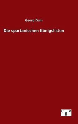 bokomslag spartanischen Königslisten