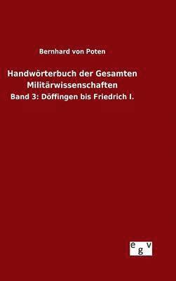 bokomslag Handwrterbuch der Gesamten Militrwissenschaften