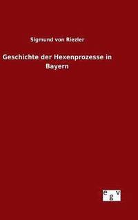 bokomslag Geschichte der Hexenprozesse in Bayern