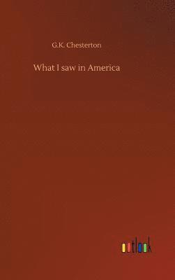 bokomslag What I saw in America