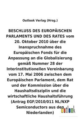 BESCHLUSS vom 20. Oktober 2010 uber die Inanspruchnahme des Europaischen Fonds fur die Anpassung an die Globalisierung gemass Nummer 28 der Interinstitutionellen Vereinbarung vom 17. Mai 2006 uber 1