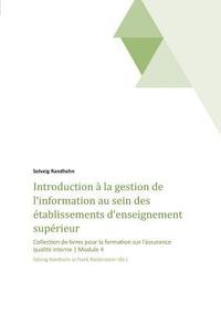 bokomslag Introduction a la gestion de l'information au sein des etablissements d'enseignement