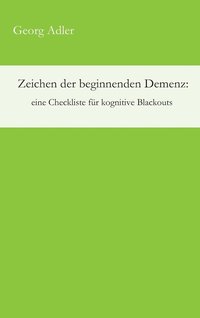 bokomslag Zeichen der beginnenden Demenz