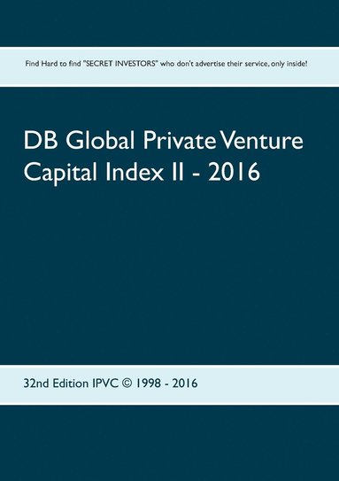 bokomslag DB Global Private Venture Capital Index II - 2016