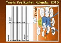 Theo Von Taane - Immerwährender TENNIS Postkarten KALENDER (kartonierte Ausgabe), Häftad