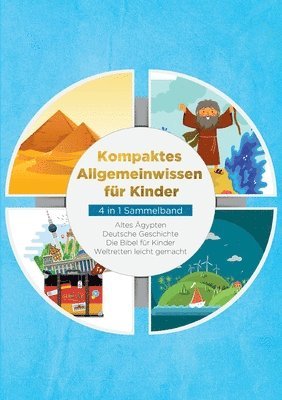 bokomslag Kompaktes Allgemeinwissen für Kinder - 4 in 1 Sammelband