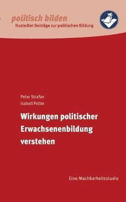 bokomslag Wirkungen politischer Erwachsenenbildung verstehen