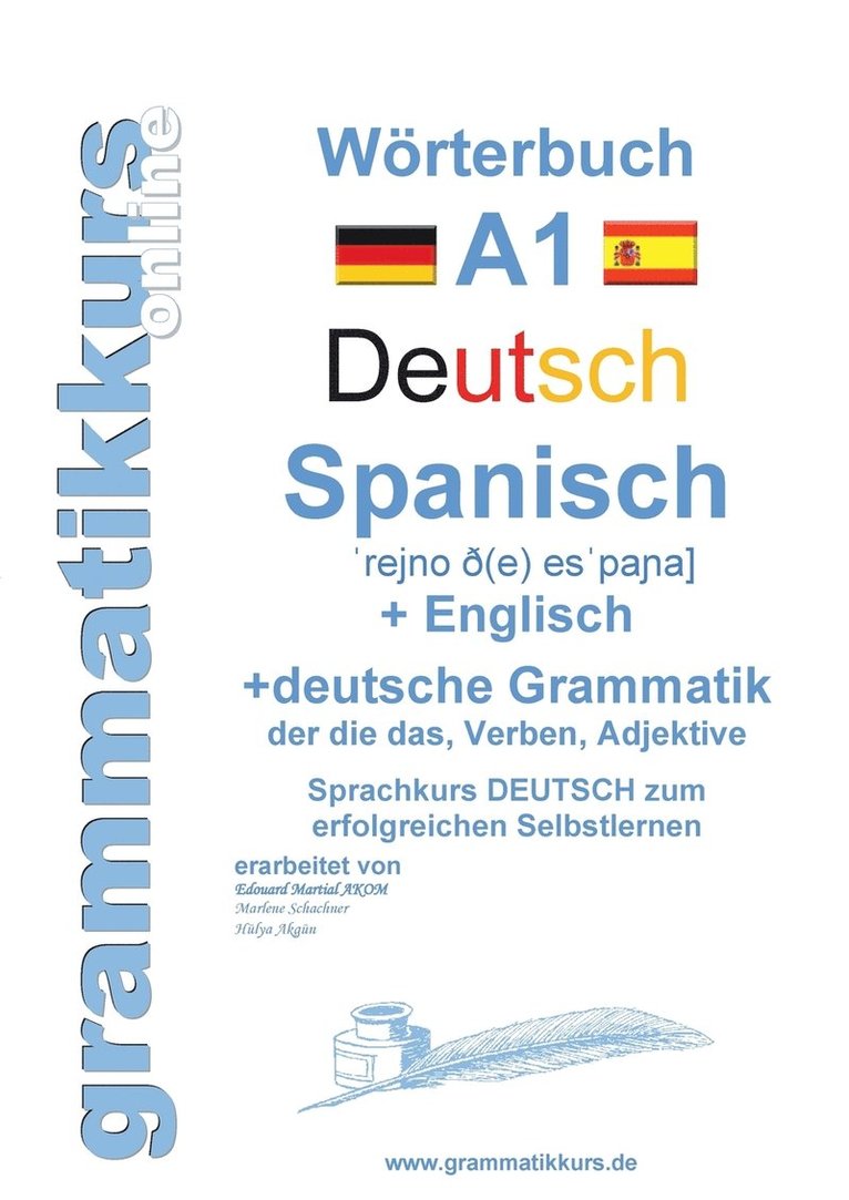 Wrterbuch Deutsch - Spanisch - Englisch A1 1