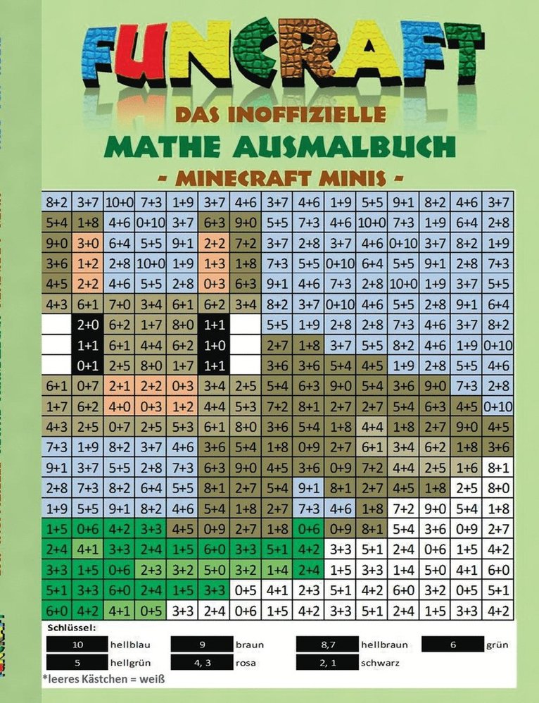 Funcraft - Das inoffizielle Mathe Ausmalbuch 1