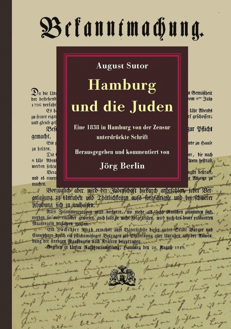 Jörg Berlin - Hamburg und die Juden, Häftad