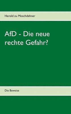 bokomslag AfD - Die neue rechte Gefahr?