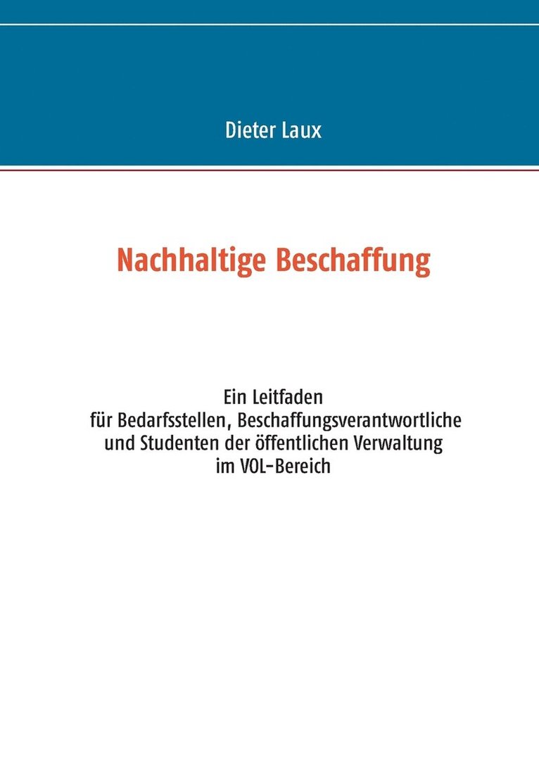 Nachhaltige Beschaffung 1