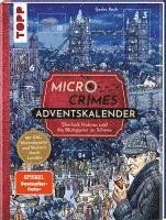 bokomslag Micro Crimes Adventskalender - Sherlock Holmes und die Blutspuren im Schnee. Mit XXL-Wimmelposter und Stickern durch London