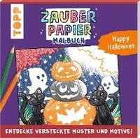 bokomslag Zauberpapier Malbuch Happy Halloween