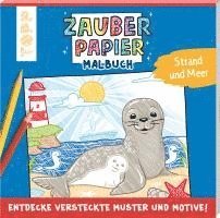 bokomslag Zauberpapier Malbuch Strand und Meer