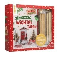 bokomslag Kreativ-Set Weihnachtliche Wichteltüren. Anleitungsbuch + Material. Set zum Buch