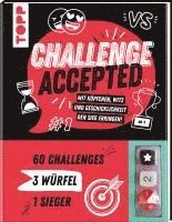 Frechverlag - Challenge accepted! Mit 3 Würfeln und 60 Challenges, Inbunden