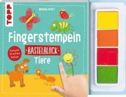 Fingerstempeln. Bastelblock Tiere