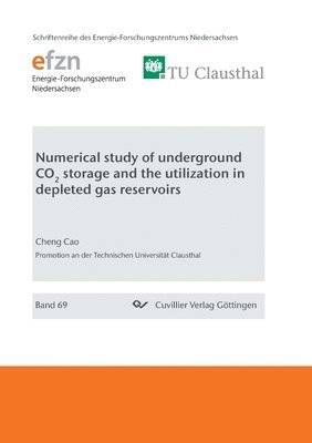 Cheng Cao - Numerical study of underground CO2 storage and the utilization in depleted gas reservoirs, Häftad