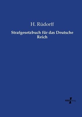 bokomslag Strafgesetzbuch fr das Deutsche Reich