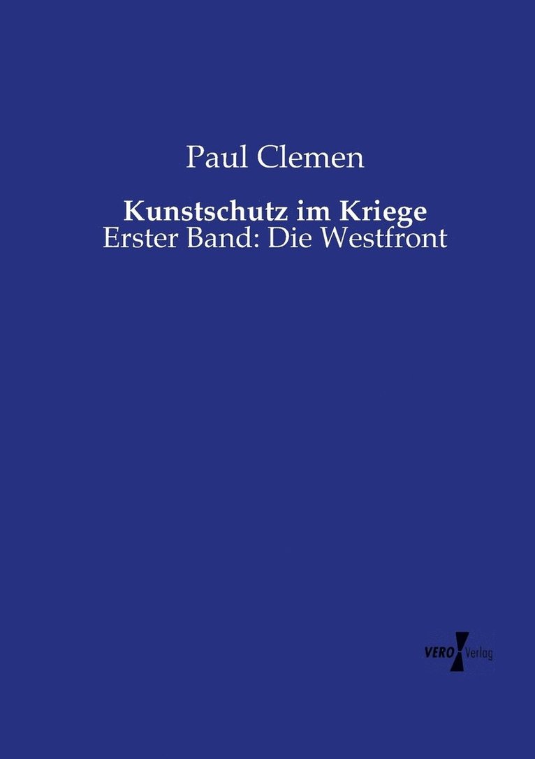 Kunstschutz im Kriege 1