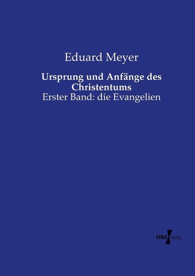 bokomslag Ursprung und Anfnge des Christentums