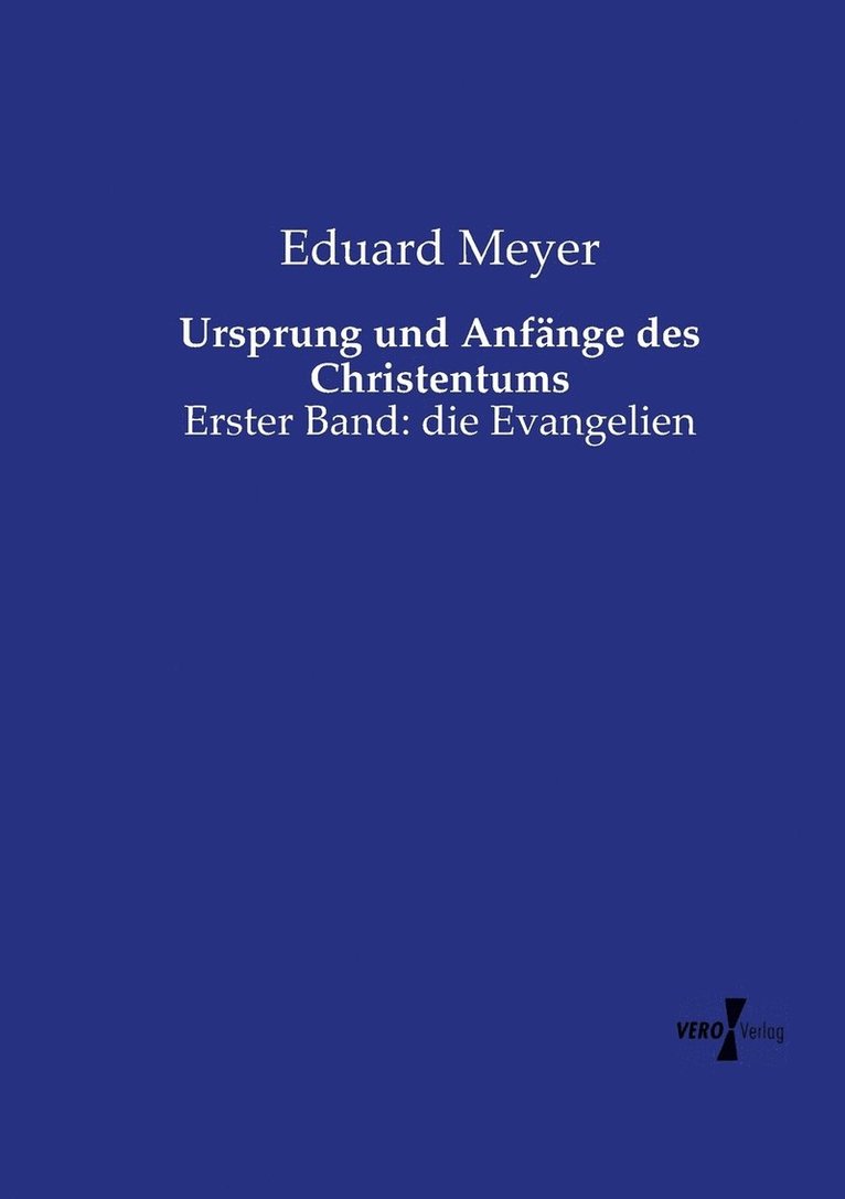 Ursprung und Anfnge des Christentums 1