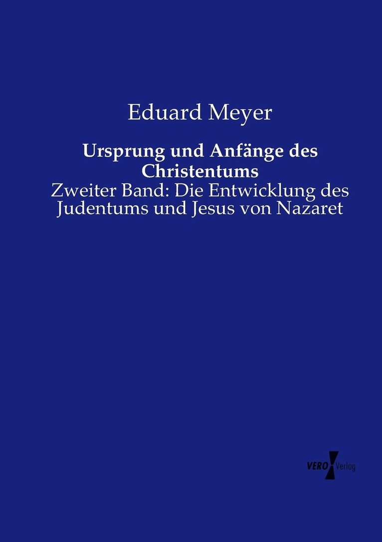 Ursprung und Anfange des Christentums 1