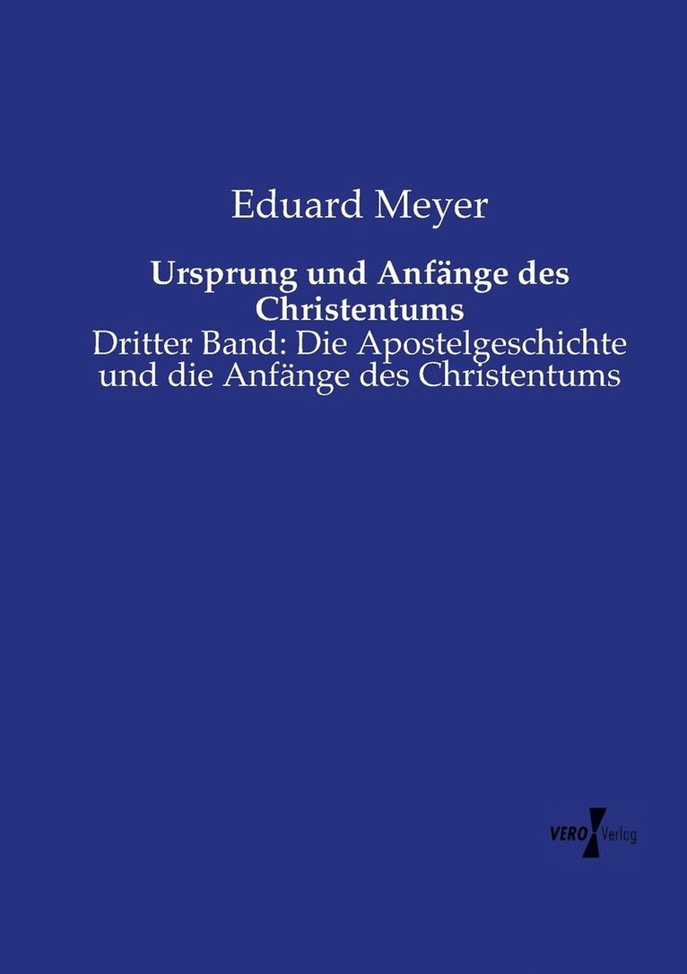 Ursprung und Anfnge des Christentums 1