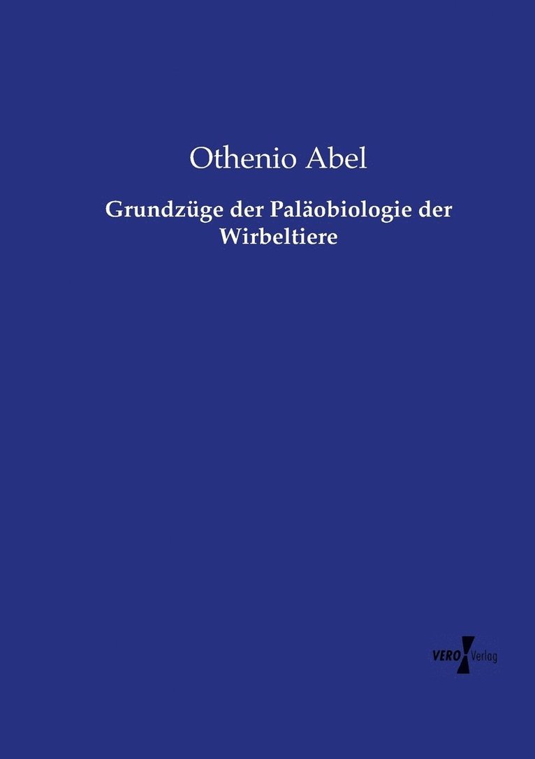 Grundzge der Palobiologie der Wirbeltiere 1