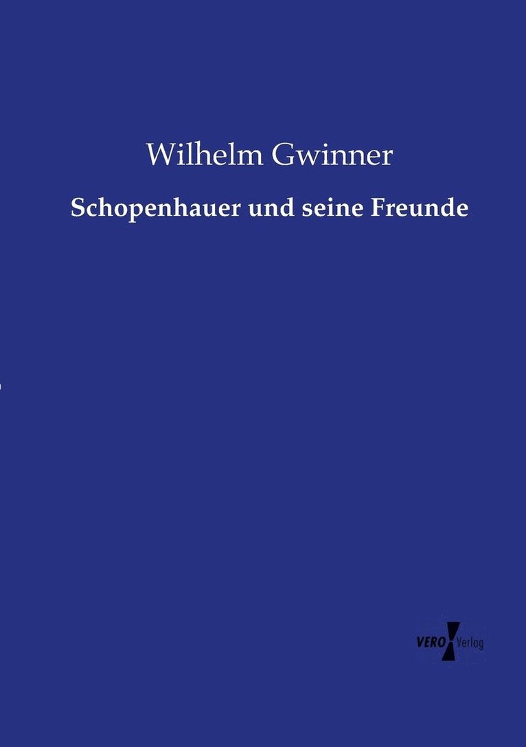 Schopenhauer und seine Freunde 1