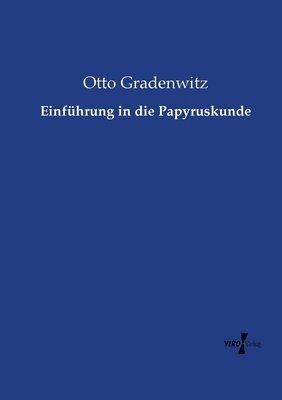 bokomslag Einfhrung in die Papyruskunde